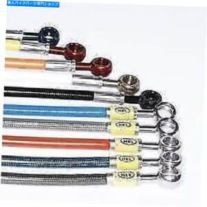 Hoses �C�G���[GSF650 K5-K8�o���f�B�b�gN�w���ґg�u���[�L�z�[�X2���C���t�����g���[�X�̃Z�b�g�A�b�v YELLOW GSF650 K5-K8 Bandit N HEL BRAIDED BRAKE HOSE 2 LINE FRONT RACE SETUP�y���s�A���i�z