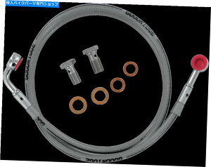 Hoses Goodridge Dot/Tuv Brake Line Kit 1-Line Front +2 "w/Chrome Ends Harley FX HD9209 Goodridge DOT/TUV Brake Line Kit 1-Line Front +2" w/Chrome Ends Harley FX HD9209