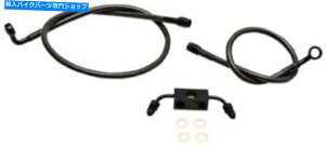 Hoses LA`bp[YLA-8321B16M~bhiCgґgu[LC-15-17C`B̃nK[ LA Choppers LA-8321B16M Midnight Braided Brake Lines - 15-17in. Ape Hangers