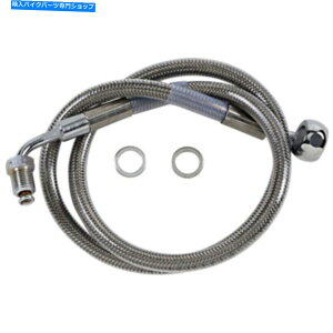 Hoses =+ 6 27 1/2gXeX㕔u[LCn[[\tgAu +6 27 1/2 Extended Length Stainless Upper Brake Line Harley Softail 18+ FXBR ABS