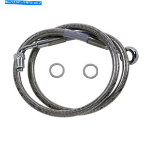 Hoses hbOXyVeB[Yu[LC-18-\tgAC - XeX|+8 "1741-5828 Drag Specialties Brake Line - 18- Softail - Stainless Steel +8" 1741-5828
