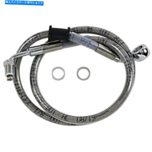 Hoses =+ 6 "29 1/4"gґgXeXAbp[u[LCn[[\tgAu+ ABS +6" 29 1/4" Extended Braided Stainless Upper Brake Line Harley Softail 18+ ABS