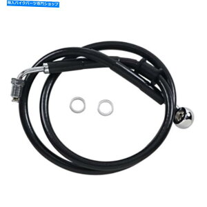 Hoses hbOXyVeBu[LC-18-\tgACubN+10 "1741-5823 Drag Specialties Brake Line - 18- Softail Black +10" 1741-5823