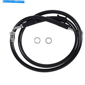 Hoses hbOXyVYu[LC-18-\tgAC-Black +10 "1741-5799 Drag Specialties Brake Line - 18- Softail - Black +10" 1741-5799
