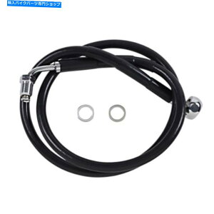 Hoses hbOXyVeBu[LC-18-\tgAC-Black +10 "1741-5811 Drag Specialties Brake Line - 18- Softail - Black +10" 1741-5811