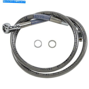 Hoses =+ 10 "31 1/2"gґgXeXAbp[u[LCn[[\tgAu_Au +10" 31 1/2" Extended Braided Stainless Upper Brake Line Harley Softail 18+ ABS