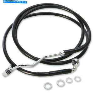 Hoses hbOubNrj[tgXgbNAbp[u[LCn[[Fltrx/s 15-18 Drag Black Vinyl Front Stock Length Upper Brake Line Harley FLTRX/S 15-18