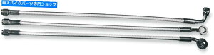 Hoses �V�����}�O�i��37233�X�^�[�����O�N���}�C�gII�f�U�C�i�[�V���[�Y�t�����g�A�b�p�[�u���[�L���C�� NEW MAGNUM 37233 Sterling Chromite II Designer Series Front Upper Brake Line�y���s�A���i�z