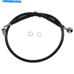 Hoses hbOXyVeB[Yu[LC-18-\tgAC-Black +4 "| 618604-4BLK Drag Specialties Brake Line - 18- Softail - Black +4" | 618604-4BLK