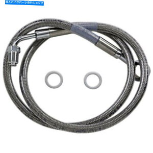 Hoses hbOXyVeB[Yu[LC-18-\tgAC - XeX|+10 "| 618631-10 Drag Specialties Brake Line - 18- Softail - Stainless Steel +10" | 618631-10