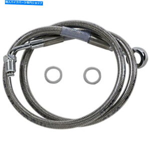 Hoses hbOXyVeB[Yu[LC-18-\tgAC - XeX|+8 "| 618631-8 Drag Specialties Brake Line - 18- Softail - Stainless Steel +8" | 618631-8