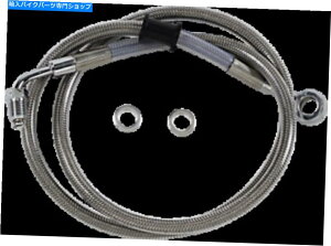 Hoses �h���b�O�X�y�V�����e�B�g���X�e�����X�X�`�[���t�����g�u���[�L���C���L�b�g1741-5793 Drag Specialties Extended Stainless Steel Front Brake Line Kit 1741-5793�y���s�A���i�z
