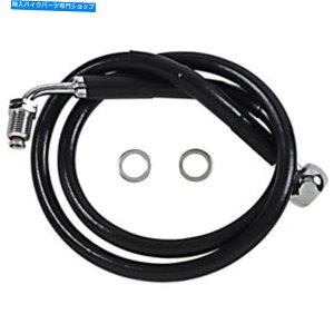 Hoses hbOXyVeB[Yu[LC-18-\tgAC-Black +6 "| 618601-6BLK Drag Specialties Brake Line - 18- Softail - Black +6" | 618601-6BLK