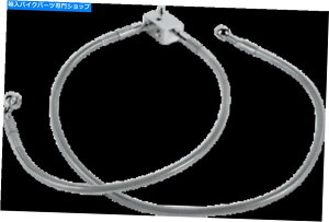 Hoses �h���b�O�X�y�V�����e�B�g�����A�u���[�L���C���L�b�g35 1/2�C���`�B�N���A��1204-2744 Drag Specialties Extended Rear Brake Line Kit 35 1/2in. Clear #1204-2744�y���s�A���i�z
