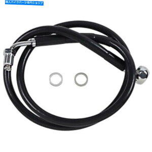 Hoses hbOXyVeB[Yu[LC-18-\tgAC - ubN+10 "| 618601-10BLK Drag Specialties Brake Line - 18- Softail - Black +10" | 618601-10BLK