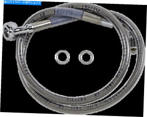 Hoses �h���b�O�X�y�V�����e�B�g���X�e�����X�X�`�[���t�����g�u���[�L���C���L�b�g�N���A Drag Specialties Extended Stainless Steel Front Brake Line Kit Clear�y���s�A���i�z