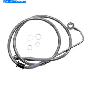 Hoses hbOXyVYu[LC-15-17\tgAC - XeX|+4 "1741-5756 Drag Specialties Brake Line - 15-17 Softail - Stainless Steel +4" 1741-5756