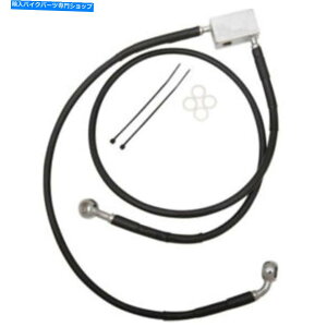 Hoses +2 "35 1/2"gubNrj[Au[LCLbgn[[\tg00-03 +2" 35 1/2" Extended Length Black Vinyl Rear Brake Line Kit Harley Softail 00-03