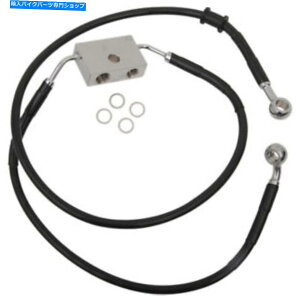 Hoses �h���b�O�X�y�V�����e�B�t�����g�u���[�L���C��-XL -Black +12 | 614743-12BLK Drag Specialties Front Brake Line - XL - Black +12 | 614743-12BLK�y���s�A���i�z