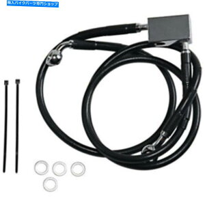 Hoses +3 "36 1/2"gubNrj[Au[LCLbgn[[\tg00-03 +3" 36 1/2" Extended Length Black Vinyl Rear Brake Line Kit Harley Softail 00-03