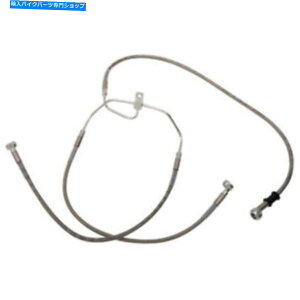 Hoses +6 �g���ґg�X�e�����X�|�A�b�p�[�u���[�L���C���L�b�g�n�[���[�_�C�i08-17 +6 Extended Braided Stainless Steel Upper Brake Line Kit Harley Dyna 08-17