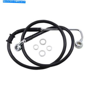 Hoses hbOXyVYu[LC-15-17\tgAC-Black +6 "1741-5785 Drag Specialties Brake Line - 15-17 Softail - Black +6" 1741-5785