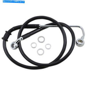 Hoses +6 "36 3/4gubNrj[Abp[u[LCn[[\tgAu15-17 +6" 36 3/4 Extended Length Black Vinyl Upper Brake Line Harley Softail 15-17 ABS
