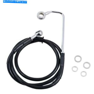 Hoses hbOXyVYu[LC-15-17\tgAC-Black +6 "1741-5762 Drag Specialties Brake Line - 15-17 Softail - Black +6" 1741-5762