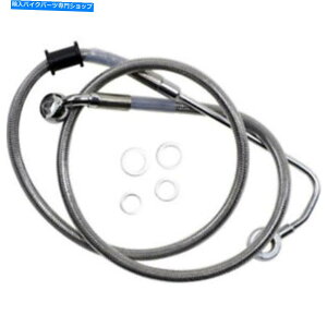 Hoses +6 "40"҂܂ꂽґgXeXAbp[u[LCn[[\tgAu15-17 +6" 40" Extended Braided Stainless Upper Brake Line Harley Softail 15-17 ABS