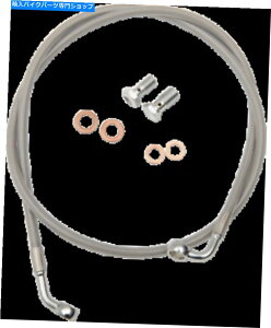 Hoses LA�`���b�p�[�Y�X�e�����X�|�̕ґg�u���C�N���C��15 -17�o�[�X�e�����XLA-8153B16 LA Choppers Stainless Steel Braided Brakelines 15-17 Bars Stainless LA-8153B16�y���s�A���i�z