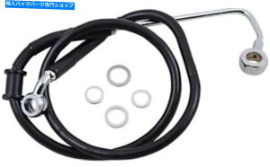 Hoses hbOXyVeB[Yu[LC -+2 " - ubN - '15 -'17\tgAC618302-2LK DRAG SPECIALTIES Brake Line - +2" - Black - '15-'17 Softail 618302-2BLK