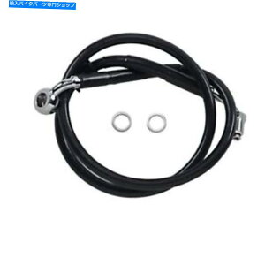 Hoses hbOXyVeB[Yu[LC-18-\tgAC-Black +8 "1741-5822 Drag Specialties Brake Line - 18- Softail - Black +8" 1741-5822