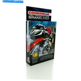 Hoses グッドリッジステンレスレースフロントブレーキホースカワサキER6F/N 06-09 GOODRIDGE STAINLESS RACE FRONT BRAKE HOSES FOR KAWASAKI ER6F/N 06-09