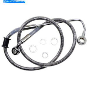 Hoses hbOXyVeB[Yu[LC-15-17\tgAC - XeX|+2 "| 618300-2 Drag Specialties Brake Line - 15-17 Softail - Stainless Steel +2" | 618300-2