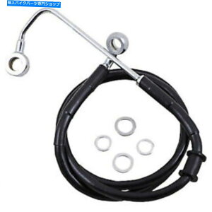 Hoses �h���b�O�X�y�V�����e�B�[1741-5787�u���[�L���C�� -+10 -Black -'15 -'17 Softail Drag Specialties 1741-5787 Brake Line - +10 - Black - '15-'17 Softail�y���s�A���i�z