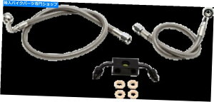 Hoses La Choppers�u���[�L���C���L�b�g�ґg�X�e�����X12 "14"���n���K�[��LA-8321B13 LA Choppers Brake Line Kit Braided Stainless 12" 14" Ape Hanger #LA-8321B13