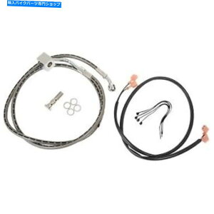 Hoses bZґgAu[LCLbgXeX87-99n[[\tge[R08839DS Russell Braided Rear Brake Line Kit Stainless 87-99 Harley Soft Tail R08839DS