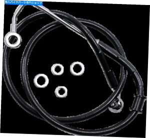 Hoses hbOXyVeB[1741-5775ubNu[LC15-17\tg+10 " DRAG SPECIALTIES 1741-5775 BLACK BRAKE LINE 15-17 SOFTAIL +10"