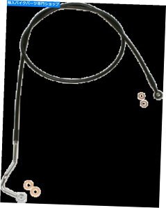 Hoses }OiXRubNXeXɒ[ȉhbgtgu[LCLbgSBB1402-74 Magnum XR Black Stainless Extreme Response DOT Front Brake Line Kit SBB1402-74