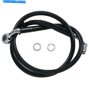 Hoses +8 "31 1/4"gubNrj[Abp[u[LCn[[\tgAu +8" 31 1/4" Extended Length Black Vinyl Upper Brake Line Harley Softail 18+ ABS