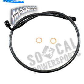Hoses マグナムブラックパールデザイナーシリーズABSフロントアッパーブレーキライン-12mm。 90deg。 Magnum Black Pearl Designer Series ABS Front Upper Brake Line-12mm. 90deg.【並行輸入品】