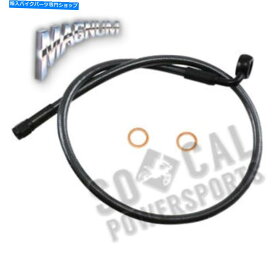 Hoses マグナムブラックパールデザイナーシリーズABSフロントアッパーブレーキライン-12mm。 90deg。 Magnum Black Pearl Designer Series ABS Front Upper Brake Line-12mm. 90deg.【並行輸入品】