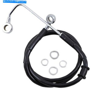 Hoses hbOXyVYu[LC-15-17\tgAC - ubN+10 "| 618302-10BLK Drag Specialties Brake Line - 15-17 Softail - Black +10" | 618302-10BLK