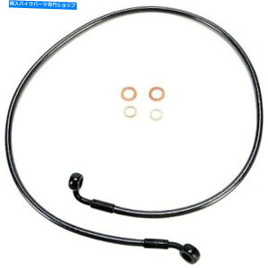 Hoses }Oi-46156sw-ubNp[e -zVOfBXNtgu[LCn[[_u𒲐 Magnum - 46156SW - Black Pearl E-Z Align Single Disc Front Brake Line Harley-Dav