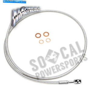 Hoses Magnum Sterling Chromite II E-ŹAVOfBXNtgu[LC-180DEG𒲐܂B Magnum Sterling Chromite II E-Z Align Single Disc Front Brake Line-180deg. Top