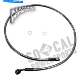 Hoses マグナムブラックパールデザイナーシリーズABSフロントアッパーブレーキライン-10mm。、35Deg。 Magnum Black Pearl Designer Series ABS Front Upper Brake Line-10mm.,35deg.【並行輸入品】