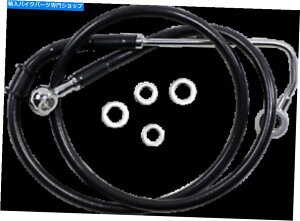 Hoses �h���b�O�X�y�V�����e�B1741-5761�g���X�e�����X�|�t�����g�u���[�L���C���L�b�g Drag Specialties 1741-5761 Extended Stainless Steel Front Brake Line Kit�y���s�A���i�z