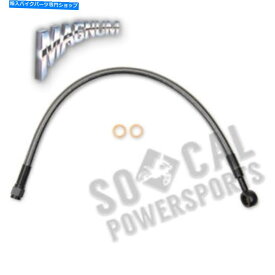 Hoses マグナムブラックパールデザイナーシリーズABSフロントアッパーブレーキライン-10mm。、180deg。 Magnum Black Pearl Designer Series ABS Front Upper Brake Line-10mm.,180deg.【並行輸入品】