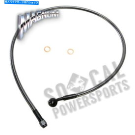 Hoses マグナムブラックパールデザイナーシリーズABSフロントアッパーブレーキライン-10mm。、35Deg。 Magnum Black Pearl Designer Series ABS Front Upper Brake Line-10mm.,35deg.【並行輸入品】