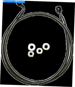 Hoses }OiE-Zґg҂ݕ҂݃VOfBXNȊÕAutgu[LC46846SW Magnum E-Z Align Braided Single Disc Non-ABS Front Brake Lines 46846SW